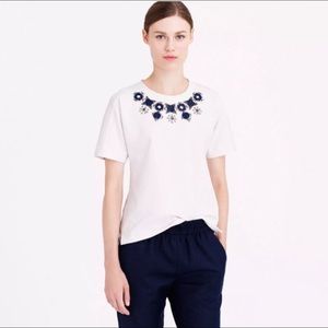 J.Crew Structured necklace T-shirt